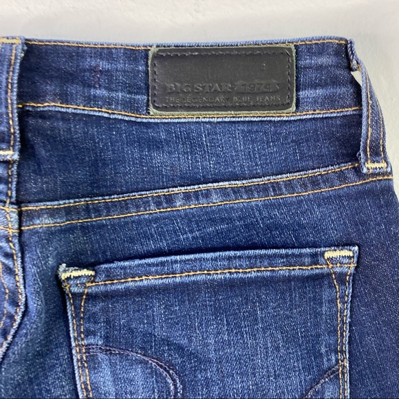 Big Star 1974 Blue Denim Bermudas Long Shorts or Capri Jean Pants | 25 - Picture 2 of 6